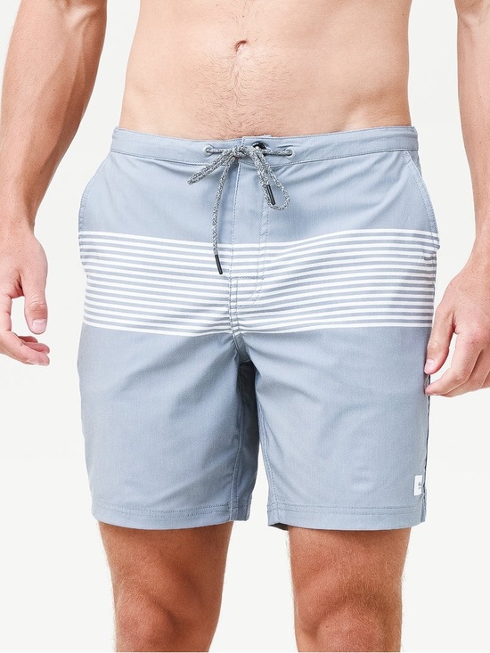 Katin Other - Katin Men's Roam Boardshort Swim Trunks Swimsuit Steel Blue Gray Stripe 31